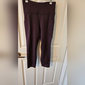 Leggings, Size M, eggplant